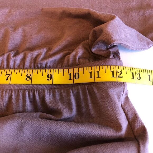 Garnet Hill Cocoa Brn Blouson Waist Coastal, Beigecore, Normcore Maxi Dress S XS - Picture 10 of 12